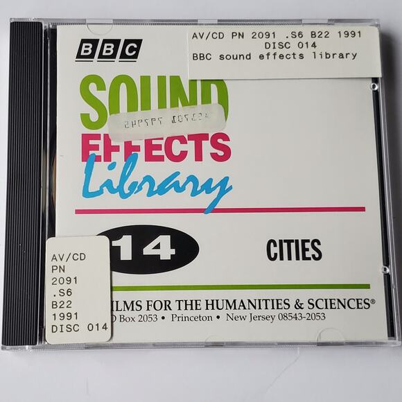 BBC Sound Effects Library International Disc 14 Cities CD 1991 - Picture 1 of 3
